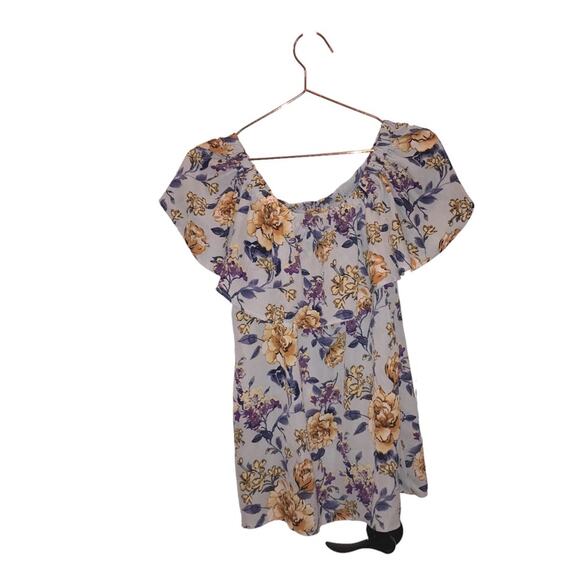 UMGEE Off The Shoulder Floral Print Top - Size Medium - Picture 3 of 5